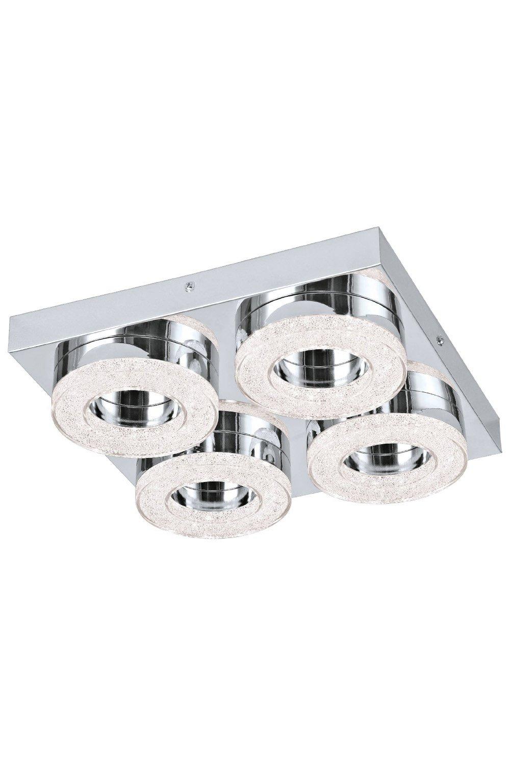 Frania-S  Metal with Crystal Effect Integrated LED Flush Light
